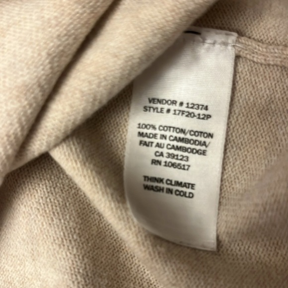 Northern Reflections Women’s Mock turtleneck Oatmeal Beige Medium Petite - Picture 4 of 7